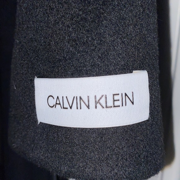 CALVIN KLEIN Faux Fur Shawl Collar Belted Maxi Coat - Picture 7 of 9